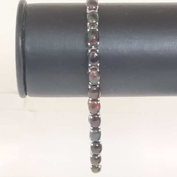 RUBY ON 925 SILVER BRACELET! - Picture 2 of 8